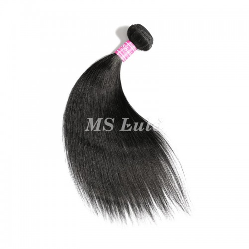#1 Jet Black Natural Straight Human Hair Bundles(Can't Take Dye) | Human Hair Wig | Lace Front